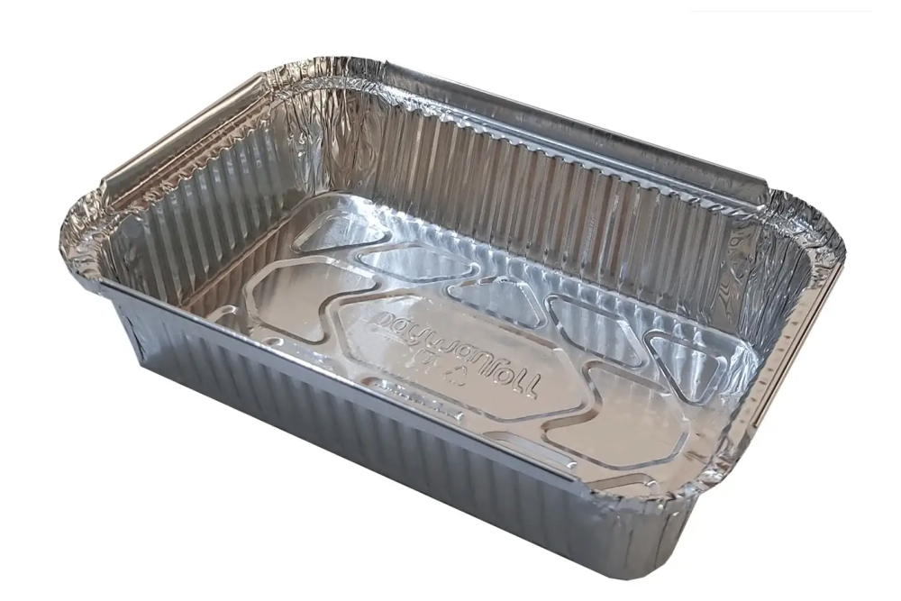 ظرف آلومینیومی بزرگ یکبار مصرف ۱۱۸ برند ساختیتو  ⭐ ابعاد ۳۶۵×۲۱۰×۴۰ میلیمتر ⭐ دارای سیب سلامت ⭐ ضخامت ۵۰ و ۶۰ میکرون ⭐ فروش عمده با قیمت درب کارخانه